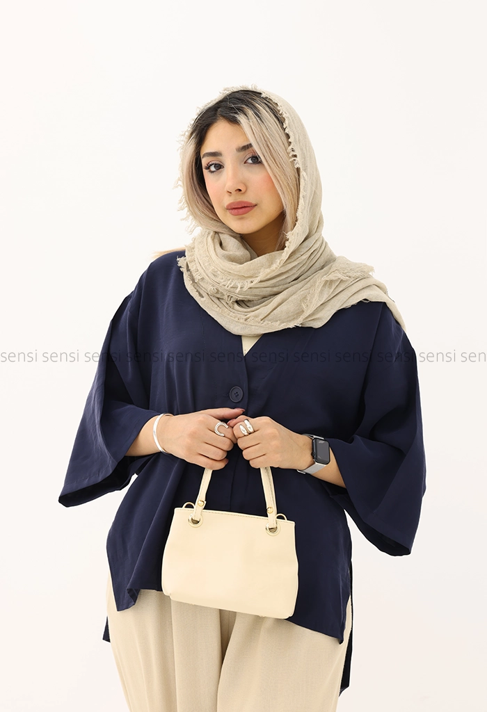 شومیز بغل چاک پری مودال کد1005347